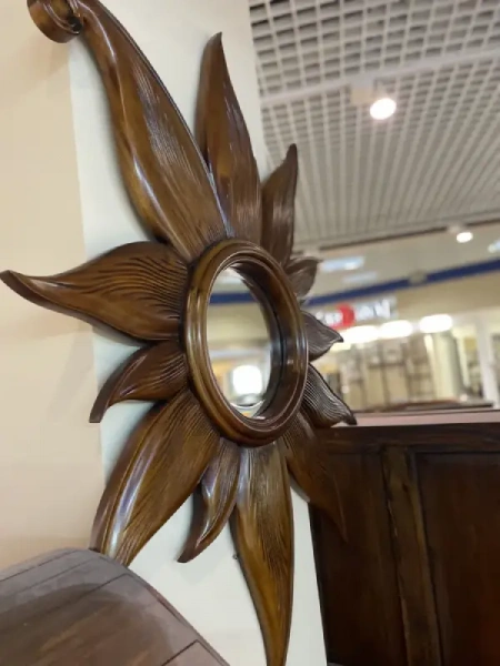 Зеркало настенное "Солнце" МИГ261 MS45-M купить в интернет магазине Мебель из массива. Звоните +7 495 961-63-63 Мебель Индонезии
